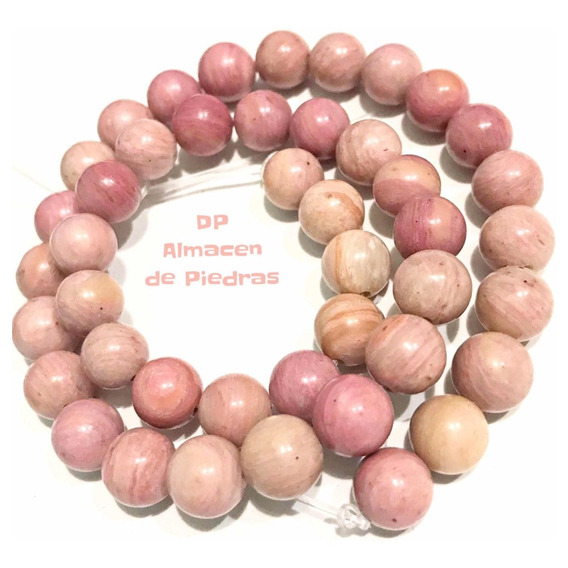 Perlas De Piedra Natural Rodonita 8mm