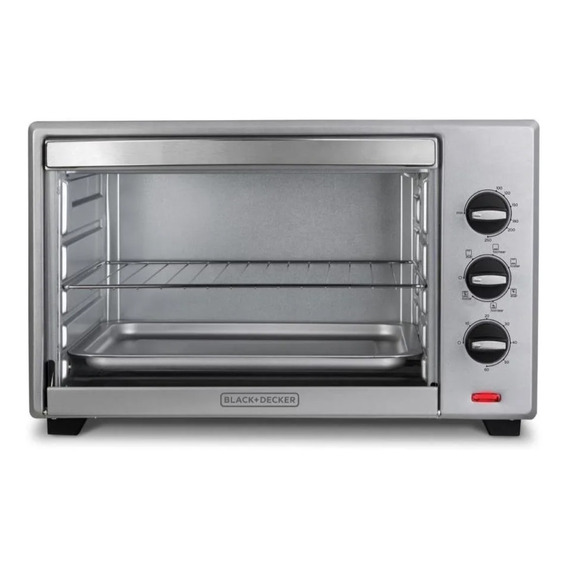 Horno de mesa eléctrico Black+Decker TO4500 43L plateado 220V