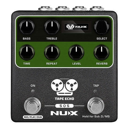 Pedal de efecto NUX Verdugo Tape Echo NDD-7  negro