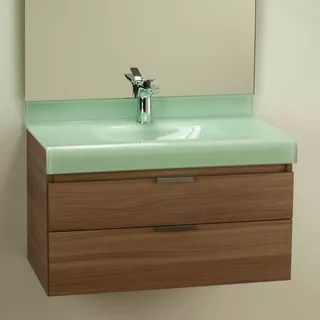 Gabinete Para Banheiro Stetiun 70cm Bergan Pia Branco Esverdeado Móvel Noce