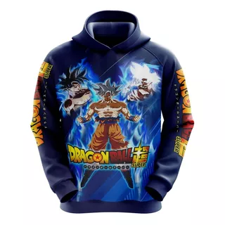 Sudadera Sublimada Goku Ultra Instinto Infantil Invierno