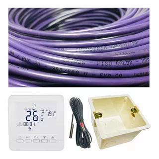 Cable Calefactor 600w C/termostato Digital Para 5 M2