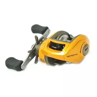 Reel Rotativo Galleta Relix Metron 100 Pesca Señuelo Rio Color Naranja