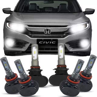  Lampada Ultra Led Civic G10 2017 A 2020 Alta Baixa Milha 