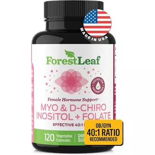 Myo & D-chiro Inositol + Folate X 120 Vcaps | Forest Leaf Sabor Neutro