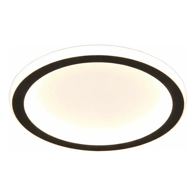 Plafón Lámpara Led Tomer Redondo 25w Negro 20cm Dx Negro 220v