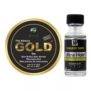 Fita Amarela Gold + 5 Metros ,cola Ultra Hold 15ml