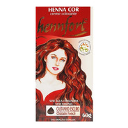 Kit 2 Henna Hennfort Em Creme 60g - Castanho Escuro
