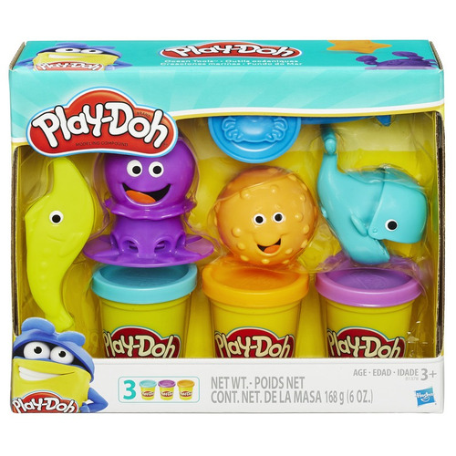 Masa Hasbro Play-Doh Creaciones Marinas Para Niños +3