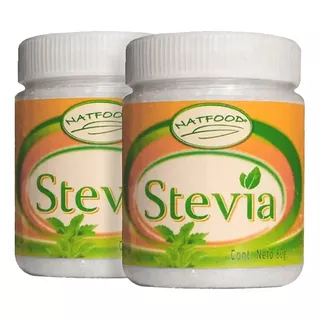 Pack 2 Stevia En Polvo Natfood 80 Grs