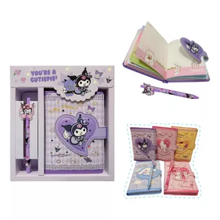 Kit De Agenda + Lapicero Sanrio Kawaii. Planificador.