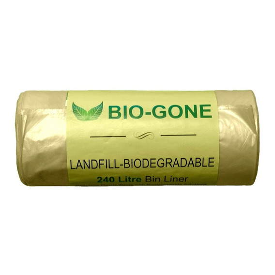 Pack 50 Bolsas De Basura Biodegradable Extra Grande 240 L