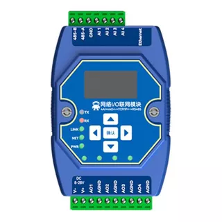 Modulo Adquisicion I/o  4ai 4ao 4-20ma Modbus Rs485 Tcp/ip