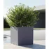 Maceta Plástica Rotomoldeada Modelo Cubo N 40 Moderna Amalfi Color Gris Grafito