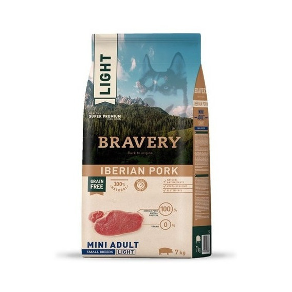 Bravery Light Iberian Pork Mini Adult Small Breeds 7kg