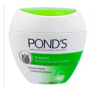 Crema Pond´s C De Limpieza Con Extracto De Pepino X 100 Gr Tipo De Piel Todo Tipo De Piel