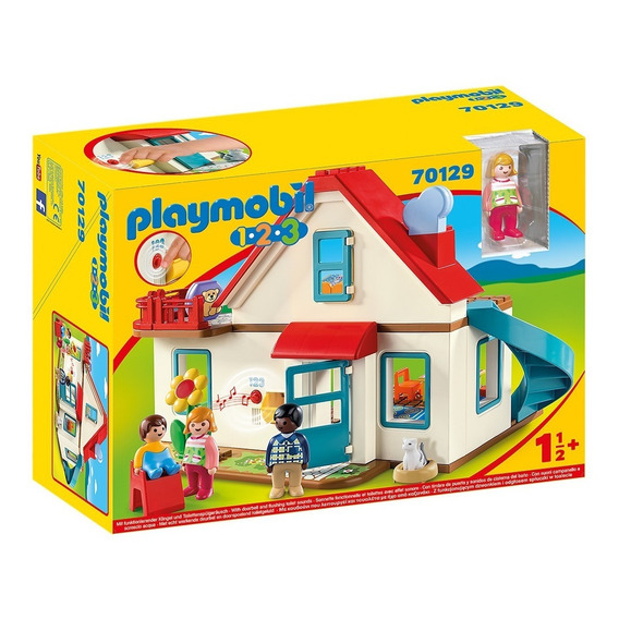 Juguete Playmobil 1 2 3 Casa Con Sonido 70129 Niños Febo