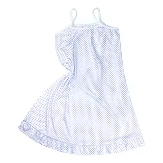 Camisola Infantil Menina Vestido Dormir Estampado De Malha