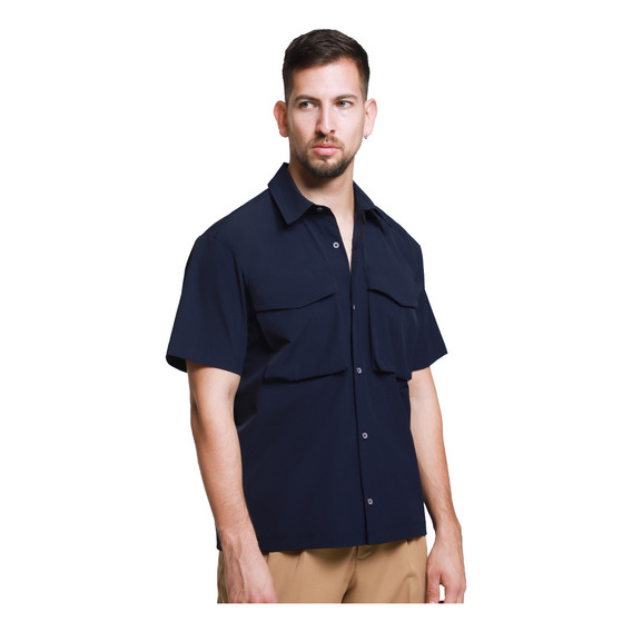 Camisa Manga Corta Lob Ccck0753 Hombre