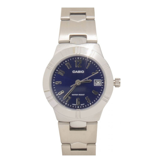 Reloj Para Mujer Casio Ltp_1241d_2a2 Plateado