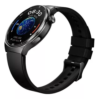 Qcy Gt2 Smart Watch Reloj Inteligente 15 Días De Batería Caja Negro Correa Negro