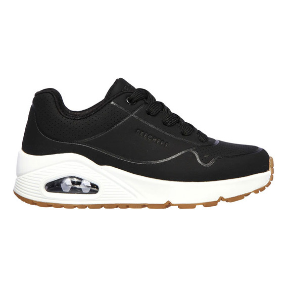 Tenis Niño Skechers Uno Standonair - Negro-blanco