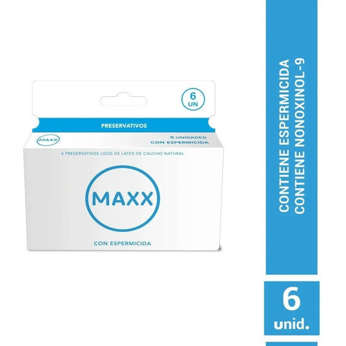 Maxx Espermicida Preservativos 6 Unidades