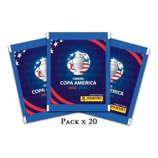 Sobres De Figuritas Copa América Usa 2024 Selecciones Sudamericanas Copa América Usa 2024 Panini - Pack De 20 X 5 En Sobre