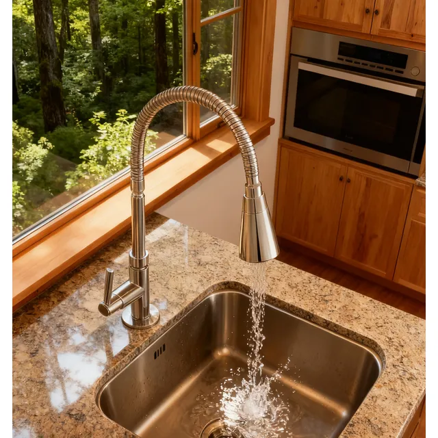 Torneira Gourmet Cozinha Bancada Pia Flexível 2 Jatos Abs