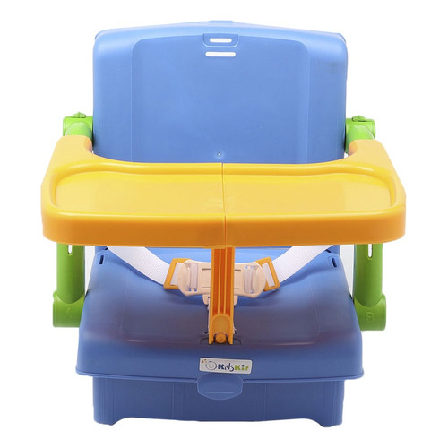 Silla Alta Portátil Para Bebé Kidskit 4 En 1 Color Azul Azul Verde