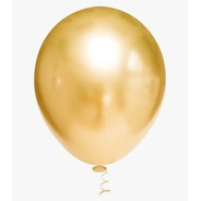 Balão Bexiga Redondo Ouro Dourada Tam.9 C/50 Unid Pic Pic