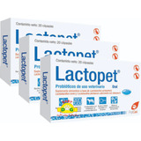 Lactopet Suplemento Nutricional P/ Perro 3 Pack Probióticos