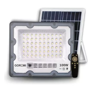 Refletor Solar A Prova D'agua 100w Luz Branca Branco-frio Cor Da Carcaça Preto 110v/220v