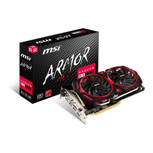 Placa de video AMD MSI  Armor MK2 Radeon RX 500 Series RX 580 RADEON RX 580 ARMOR MK2 8G OC OC Edition 8GB