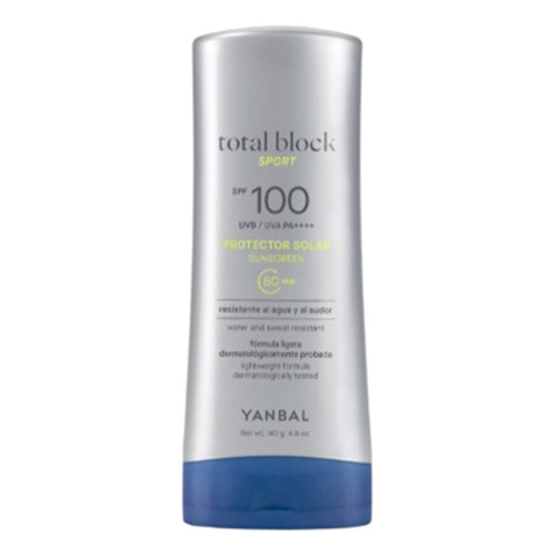 Yanbal Total Block Sport - Protector Solar Spf 100. 140g