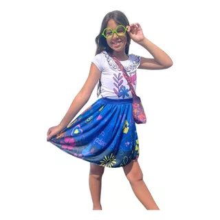 Fantasia Princesa Infantil Mirabel C/ Oculos E Bolsa