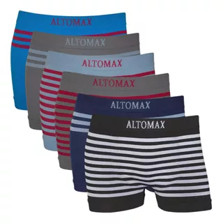 Kit Com 6 Cuecas Boxer Altomax Infantil Estampada Sortido