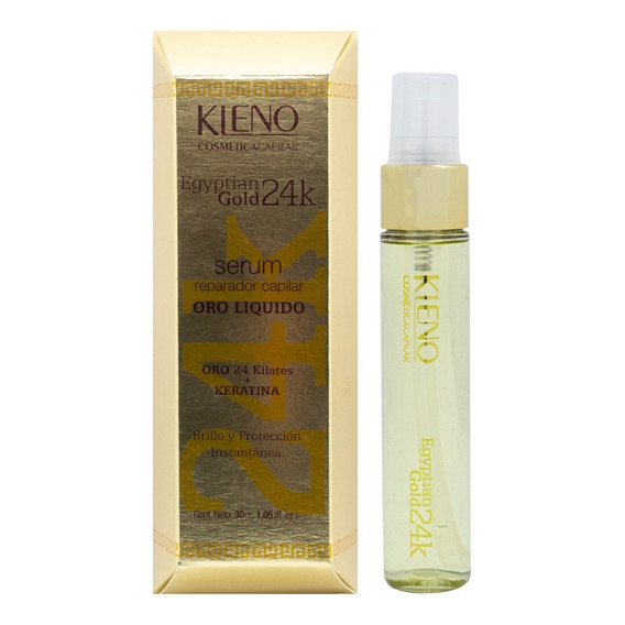 Kleno Egyptian Gold 24k Serum Reparador Brillo Keratina 30ml