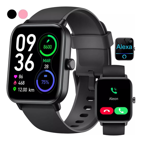 Smartwatch Mujer Hombre Reloj Inteligente Bt Llamadas Alexa