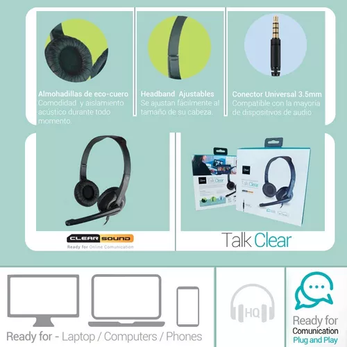 Audífonos Mlab Con Micrófono Talk Headset Pc