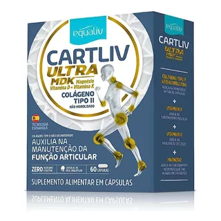 Colágeno Tipo 2 Cartliv Ultra Mdk 60caps Equaliv (uc Ii) Sabor Sem Sabor