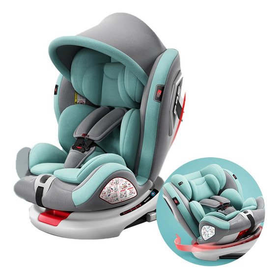 YBB C008 asiento de coche con sistema seguridad para bebés Aquamarine Green