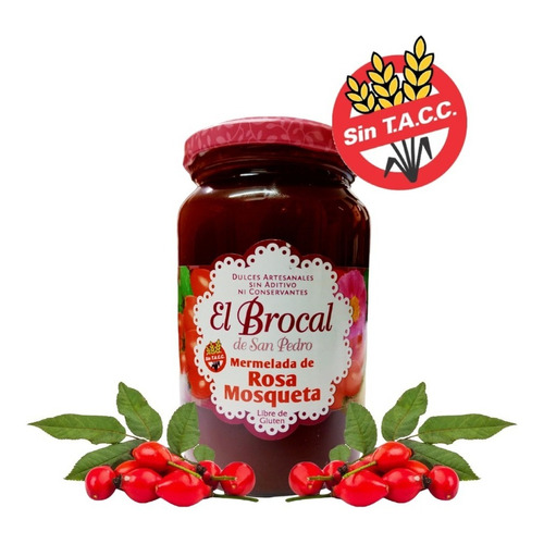 Mermelada Rosa Mosqueta X 420g ( Sin Tacc ) - El Brocal