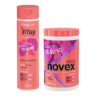 Kit Shampoo Y Baño De Crema  Novex  De Colageno