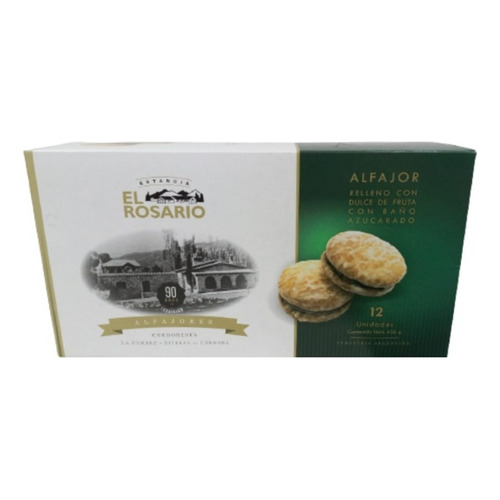 Alfajor Estancia El Rosario Fruta X12 Unidades