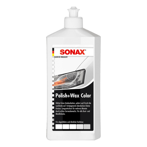 Sonax Polish & Wax Color Blanco Cera Abrillantador 500 Ml