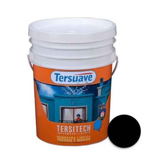 Protección exterior Tersuave Tersitech para techos color negro 20L