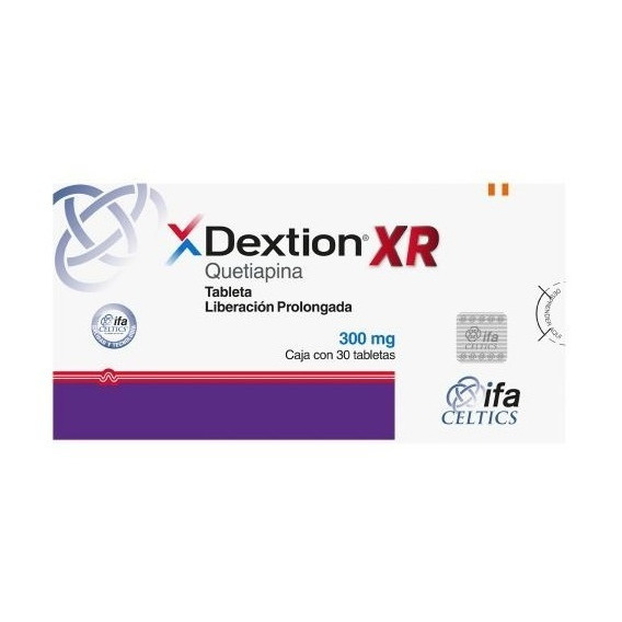 Dextion Xr Liberación Prolongada 300 Mg 30 Tab (quetiapina)