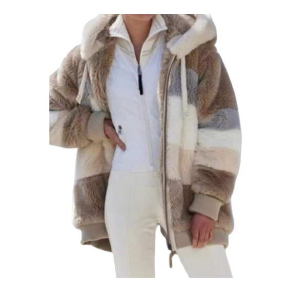 Chaquetas Polar Invierno Mujer /polerón Con Capucha Y Cierre