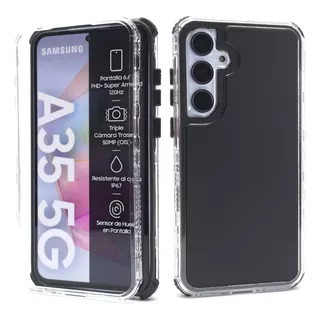 Funda 3 En 1 Para Samsung A35 Case Uso Rudo Protector Grueso